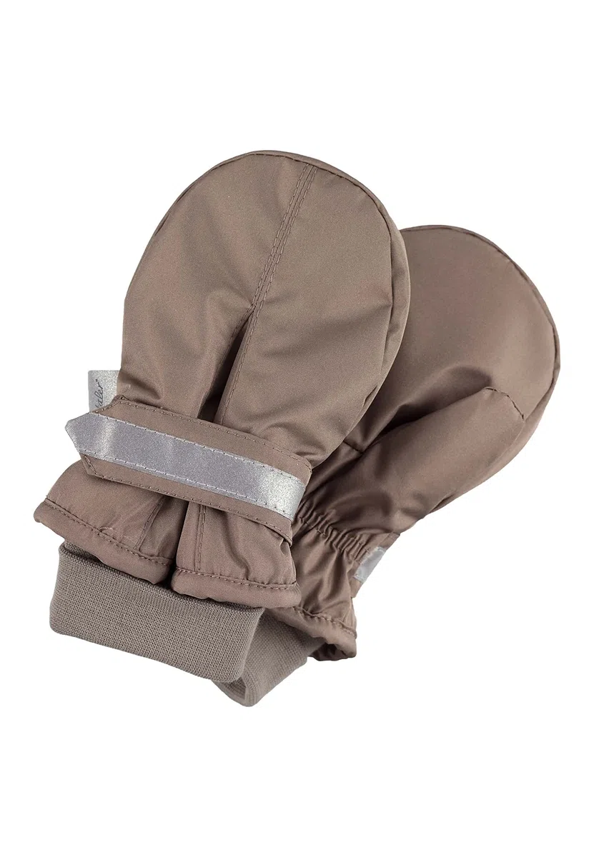Sterntaler Unisex Kinder Fäustlinge mit Daumen, Klettverschluss mit Reflektierendem Streifen Handschuh