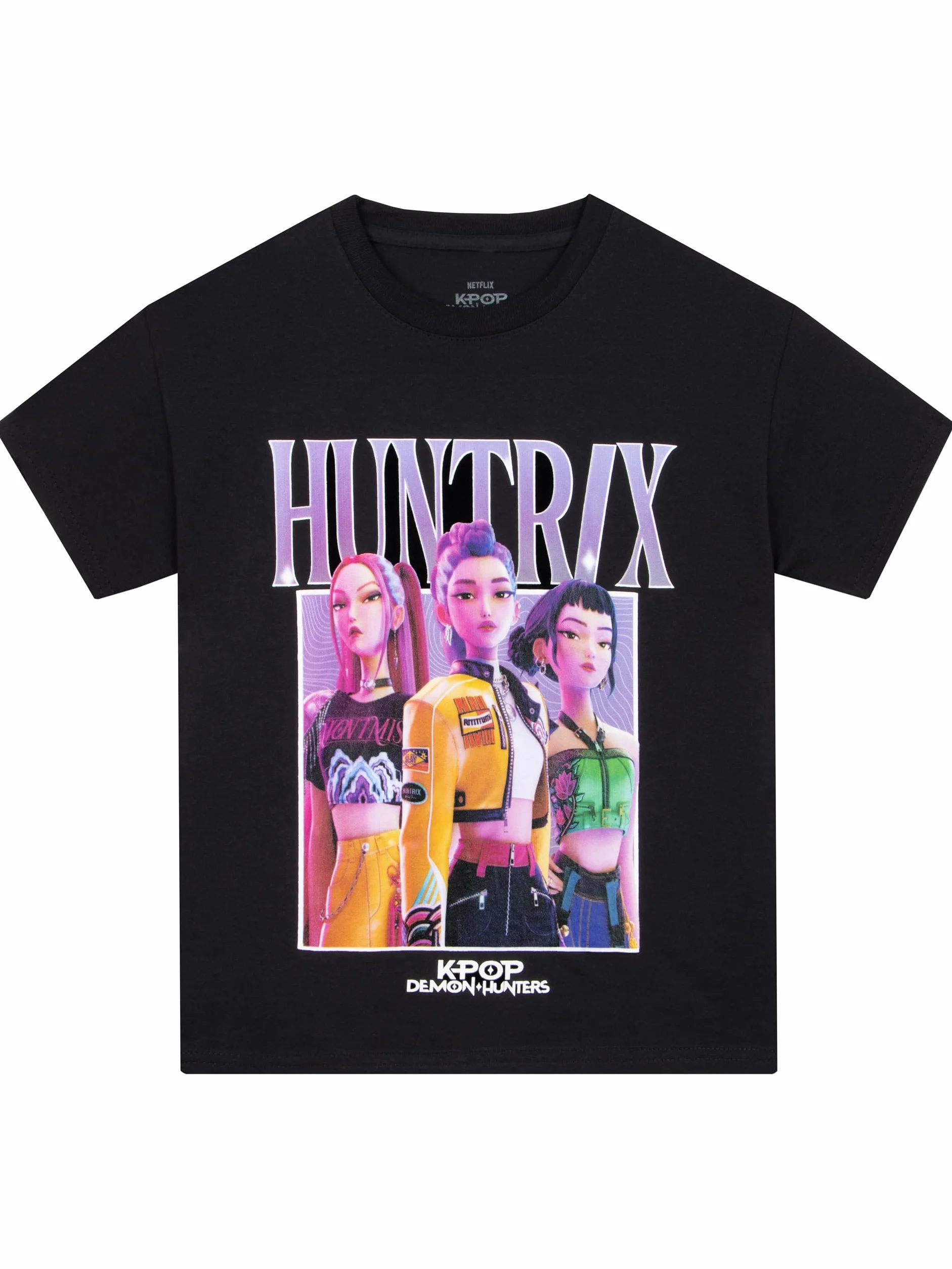 KPop Demon Hunters T Shirt Mädchen, Huntrix T Shirt Mädchen, Kurzarm Kinder Top