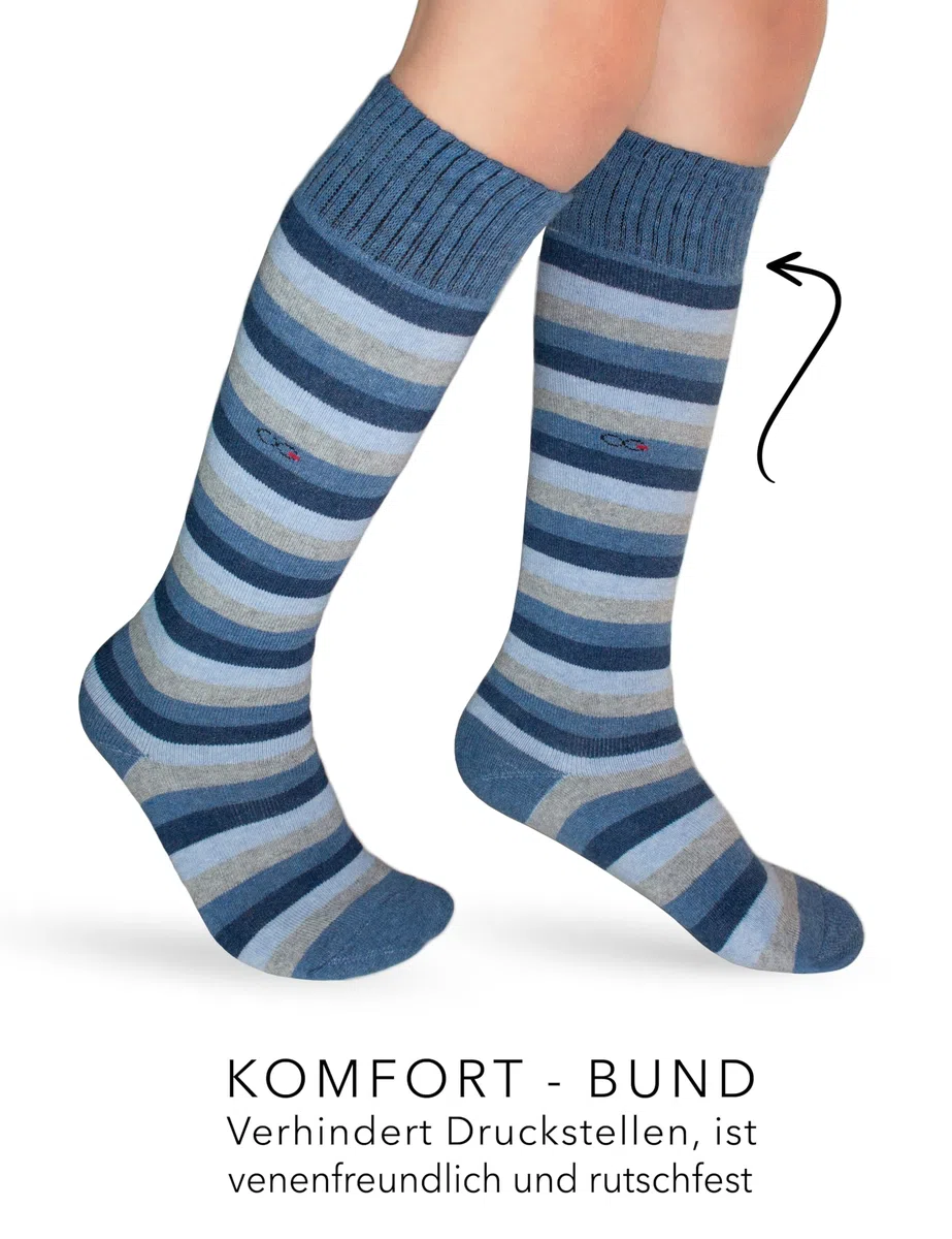OCERA Kinder Thermo Kniestrümpfe, 4 Paar Winterstrümpfe für Mädchen und Jungen, mit Innenfrottee und Atmungsaktiver Baumwolole, für Skifahren, Snowboarden und Wandern