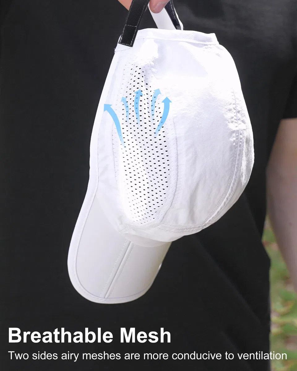 GADIEMKENSD Folding Outdoor Hat UPF 50+ Sun Protection Mesh Sport Hat