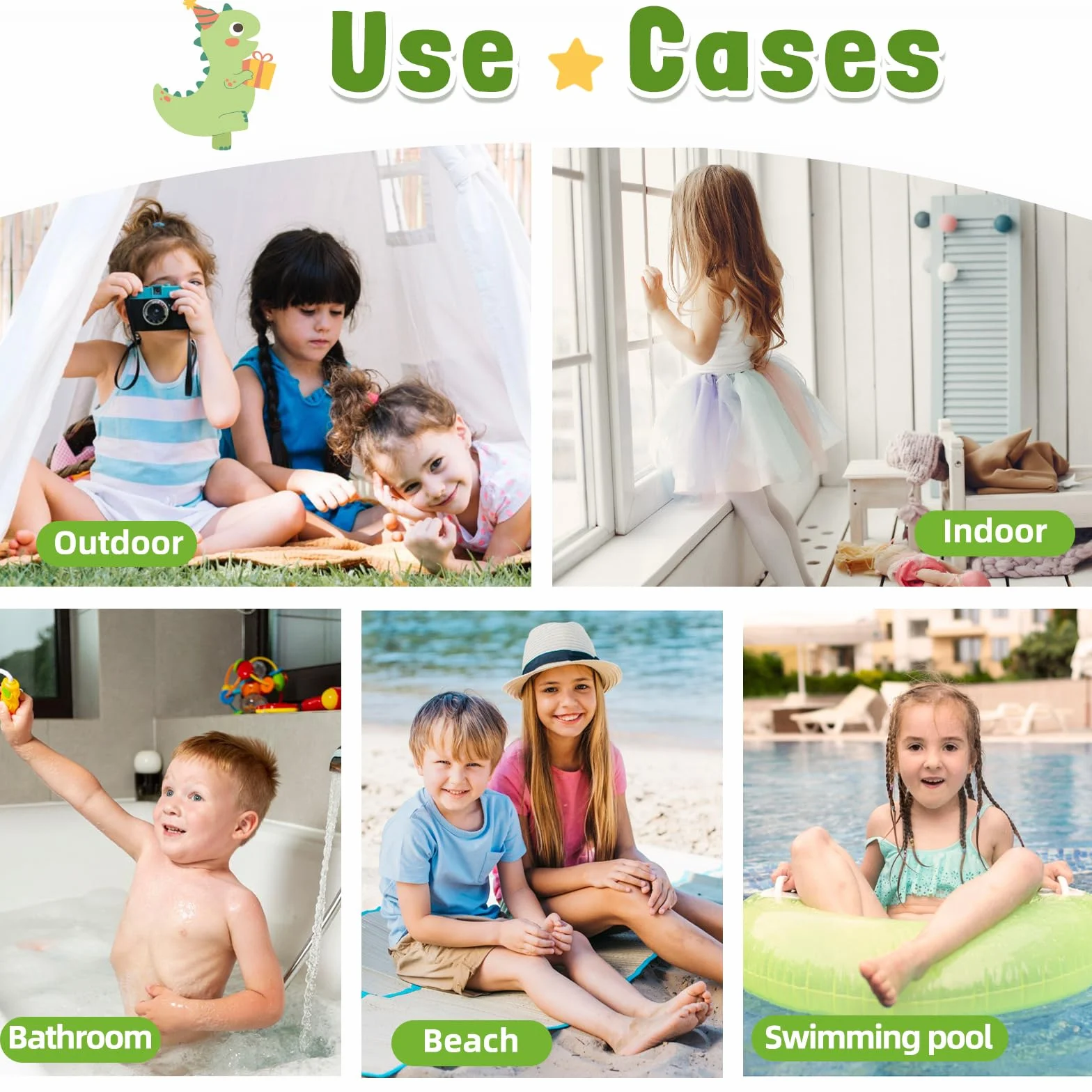 Badelatschen Kinder Badeschlappen Mädchen Jungen Dusch Badeschuhe rutschfeste Sommer Hausschuhe für Strand Schwimmbad