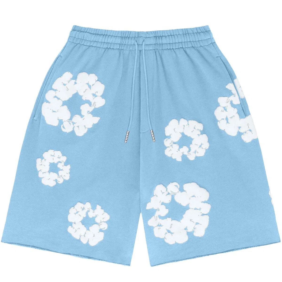 Generisch Herren T-Shirt und Shorts Set 2 Teiliges Sommer Sportanzug Y2K Kurzarm T-Shirts und Kurze Hose Zweiteiler Herren Blumen Outfits Jogginganzug Trainingsanzug Hip Hop Streetwear