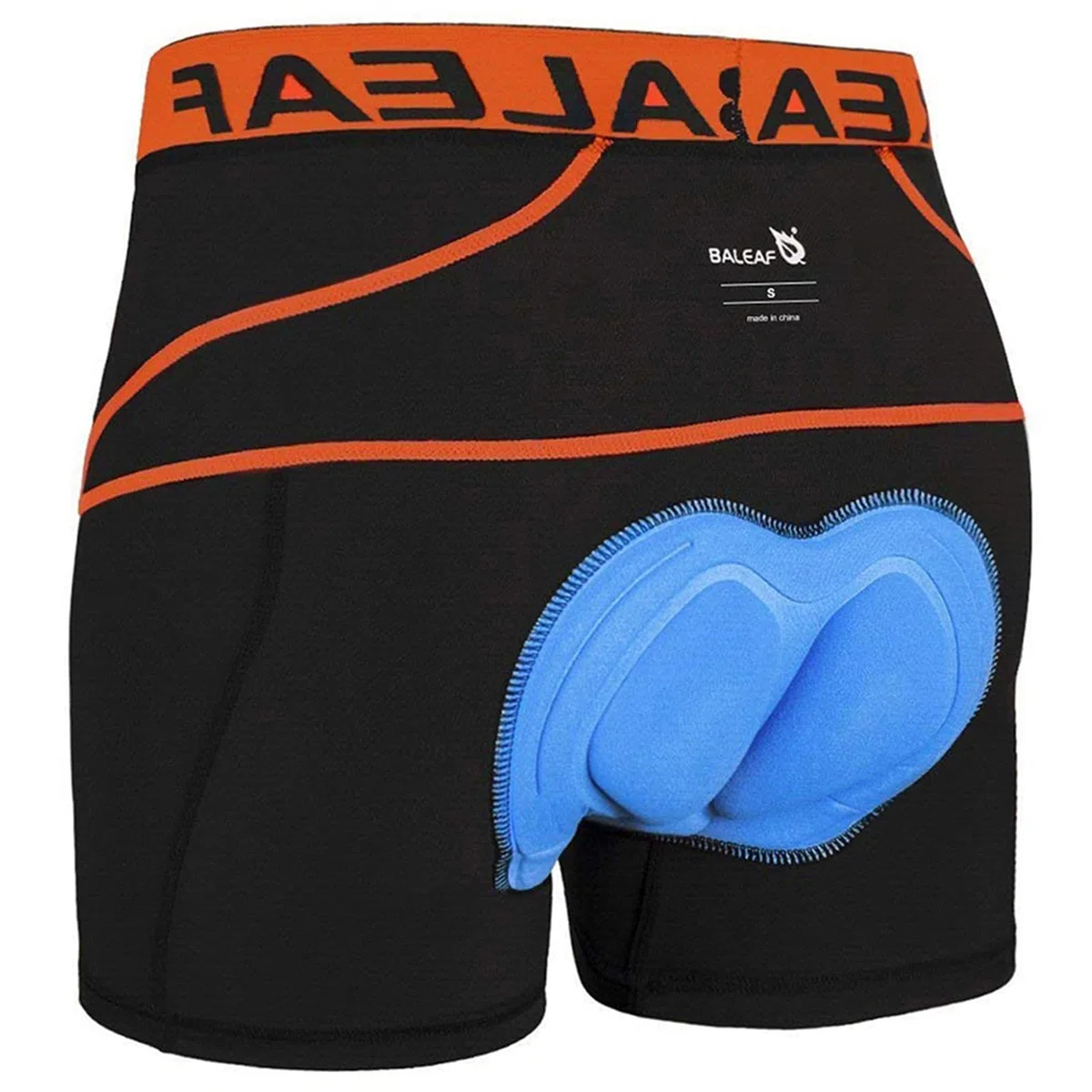 baleaf Fahrradhose Herren Radunterhose Gepolstert Radlerhose Gepolstert Fahrrad Unterhosen Radhose Kurz Radlerunterhose Fahrradbekleidung Orange XXL