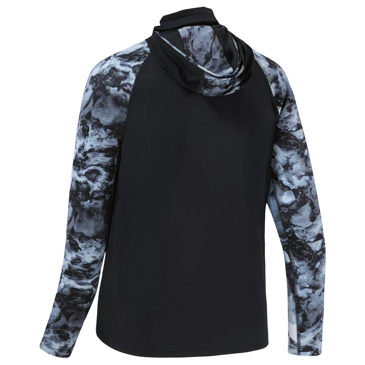 Bassdash Herren T-Shirt UPF 50+ Camouflage Kapuzenpulli mit Maske Langarm-Sonnenschutz Kapuzen zum Fischen und Wandern