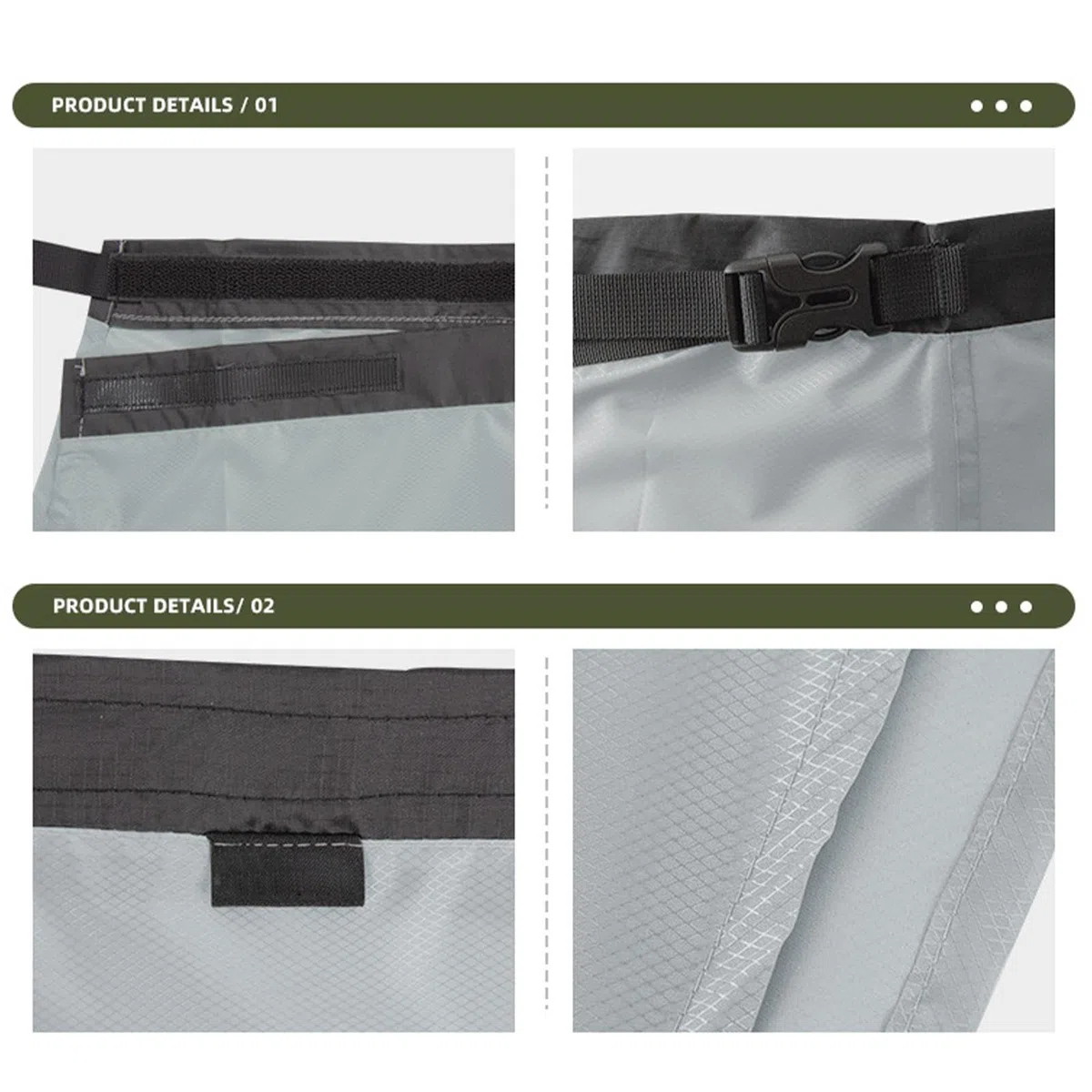 Generisch Regenrock Damen Wasserdicht,Wasserdichter Regenrock | Wasserdichter Outdoor-Rock Damen | Rock zum Radfahren, winddichter Regenmantel, halblang, atmungsaktiv, für 70–120 cm Taille