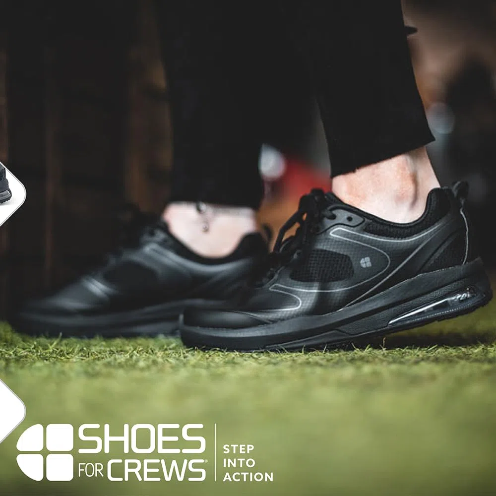 Shoes for Crews Damen-Arbeits-Sneaker mit rutschhemmender Sohle – Bequem, atmungsaktiv, wasserabweisend, ideal für Gastronomie Küchen, für Kellner und Koch, Einzelhandel und mehr – Revolution II