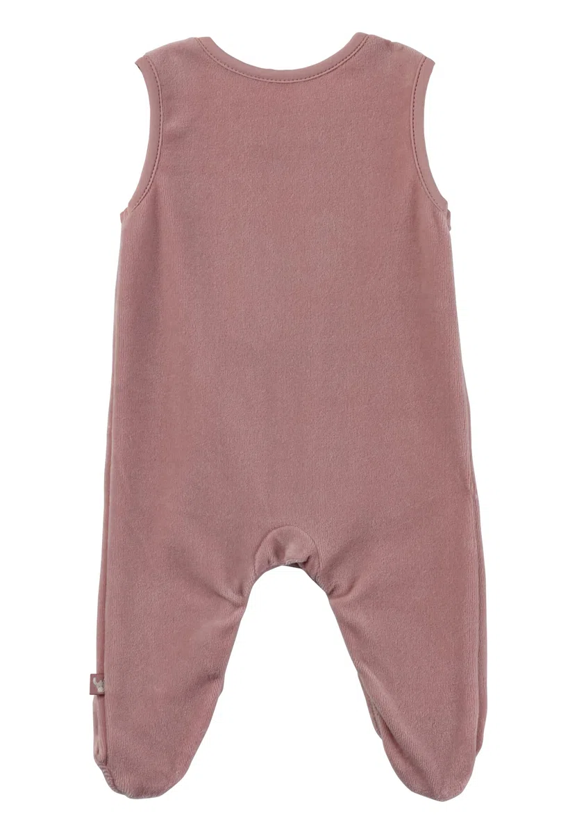 Sterntaler Strampler Set Emmi Girl - Baby Strampler aus Nicki mit Esel Emmi Girl Applikation - Langarm Shirt Jersey - Drucknöpfe im Schritt - bequemer Mädchen Zweiteiler ab Geburt