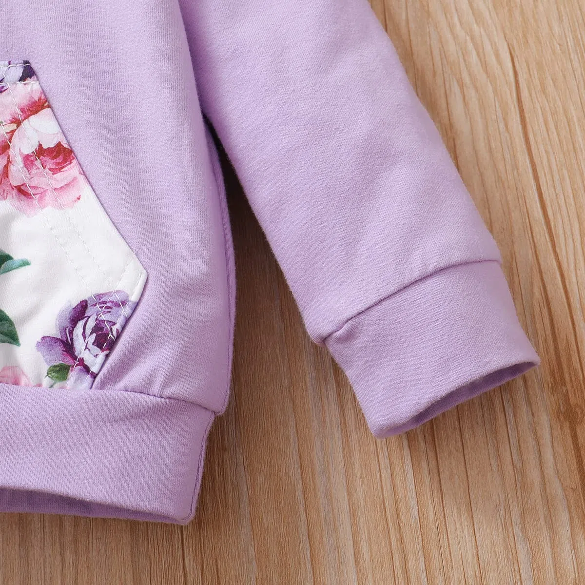 T TALENTBABY 3 StüCk Babykleidung Mädchen 0-24 Monate, Baby Kleidung Outfit Set, Neugeborenes Girl Langarm Floral Warme Bekleidungsset, Sweatshirt+ Hose+ Stirnband