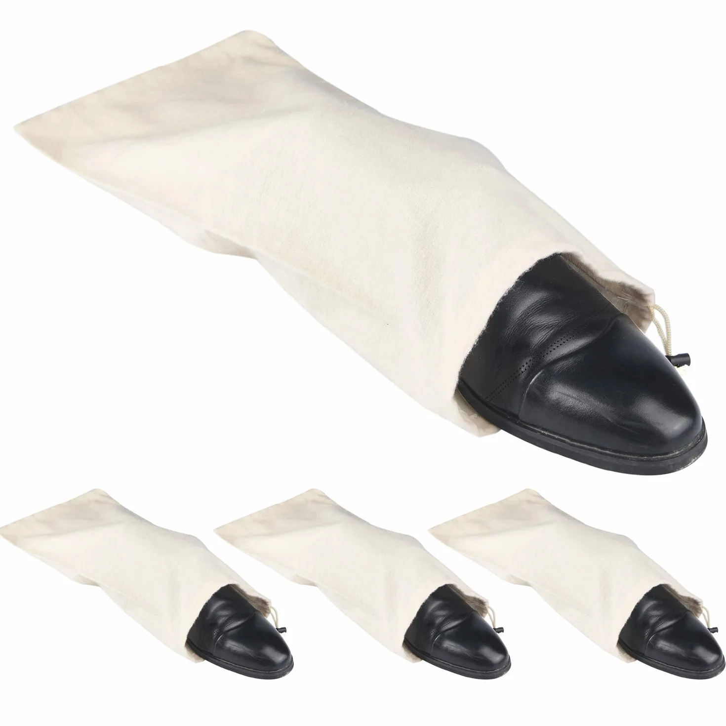 Schuhbeutel Baumwolle Reise Schuhsack mit Kordelzug Schuhtasche für Herren Damen Schuhe Staubbeutel