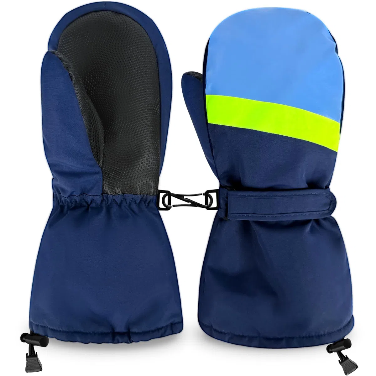 LeapBeast Skihandschuhe Kinder, 2-6 Jahre Handschuhe Kinder wasserdichte, Handschuhe Verstellbaren Bündchen Wintersport, Kinder Fäustlinge für Jungen und Mädchen