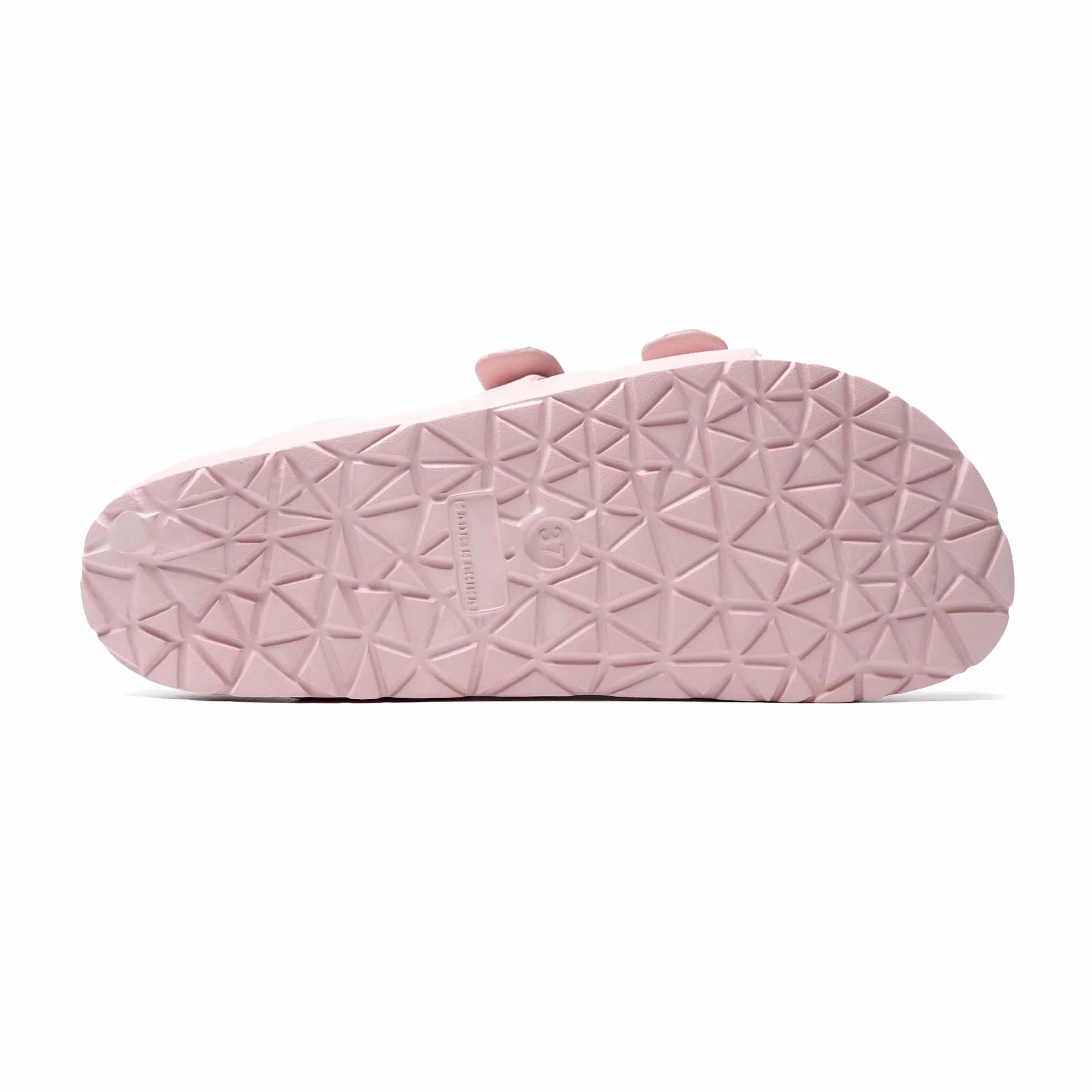JOMIX Pantoletten Damen Sommer Bunte Badeschuhe mit Fussbett Flache Rutschfest Badelatschen Meer Pool Strand Schwimmen Schnalle Schlappen