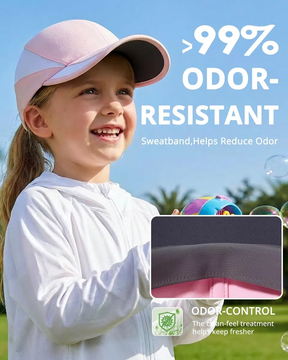 GADIEMKENSD Mädchen Baseball Cap mit Pferdeschwanz und atmungsaktives Mesh, kühlende Sommermütze, UPF 50+ Sonnenhut für Kinder, Mädchenkappe für den Sommer im Freien und in Innenräumen