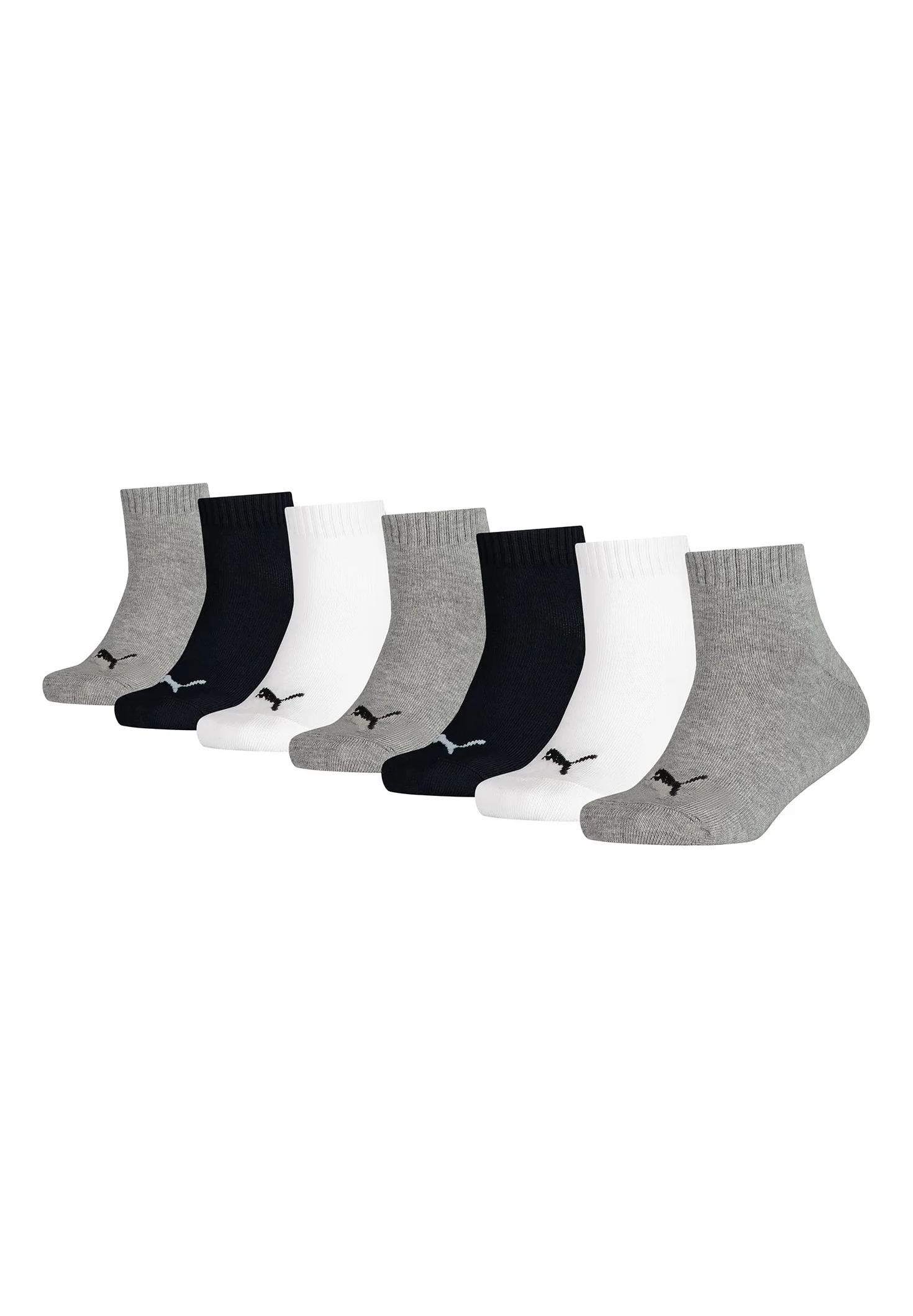 PUMA KIDS Quarter Socken Sneaker Gr. 23-42 für Mädchen und Jungen 7 Paar