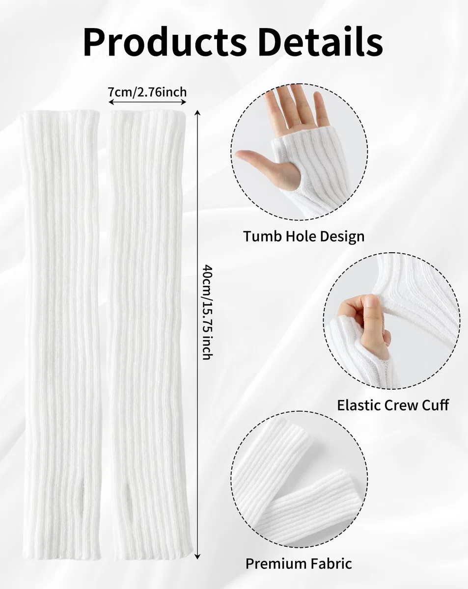 Yawlsow Stulpen Damen Knöchelwärmer Winter Gestrickte Beinwärmer für Mädchen Frauen Leg Warmers Y2k Rüschen Beinstulpen niedlich Kawaii Kniestrümpfe Harajuku-Zubehör für Warm Ballett Yoga Tanz