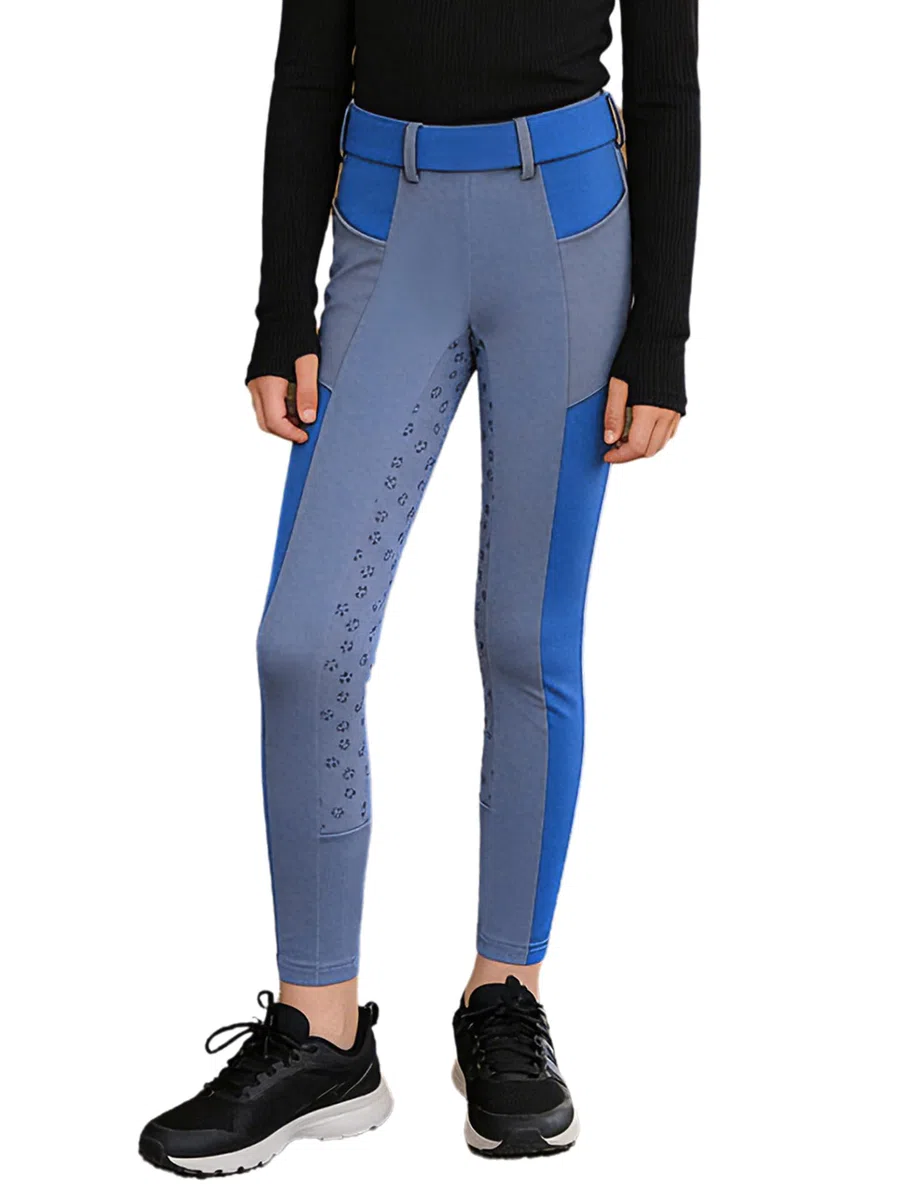 Mädchen Reithosen Leggings Kinder Lang Pferdeausbildung Strumpfhosen Entspanntes Trailreiten Übung Workout Reitunterteile