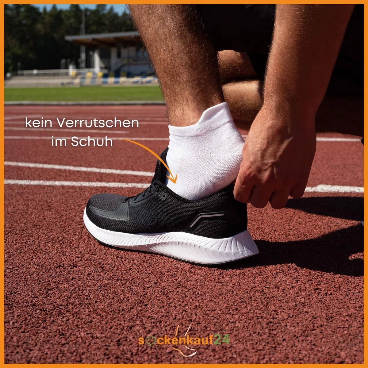 6 Paar Sneaker Socken Damen & Herren mit Fersenlasche Anti-Blasen Schutz Rutschfest Atmungsaktiv