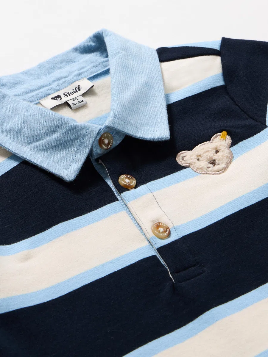 Steiff Baby-Jungen Langarm Poloshirt