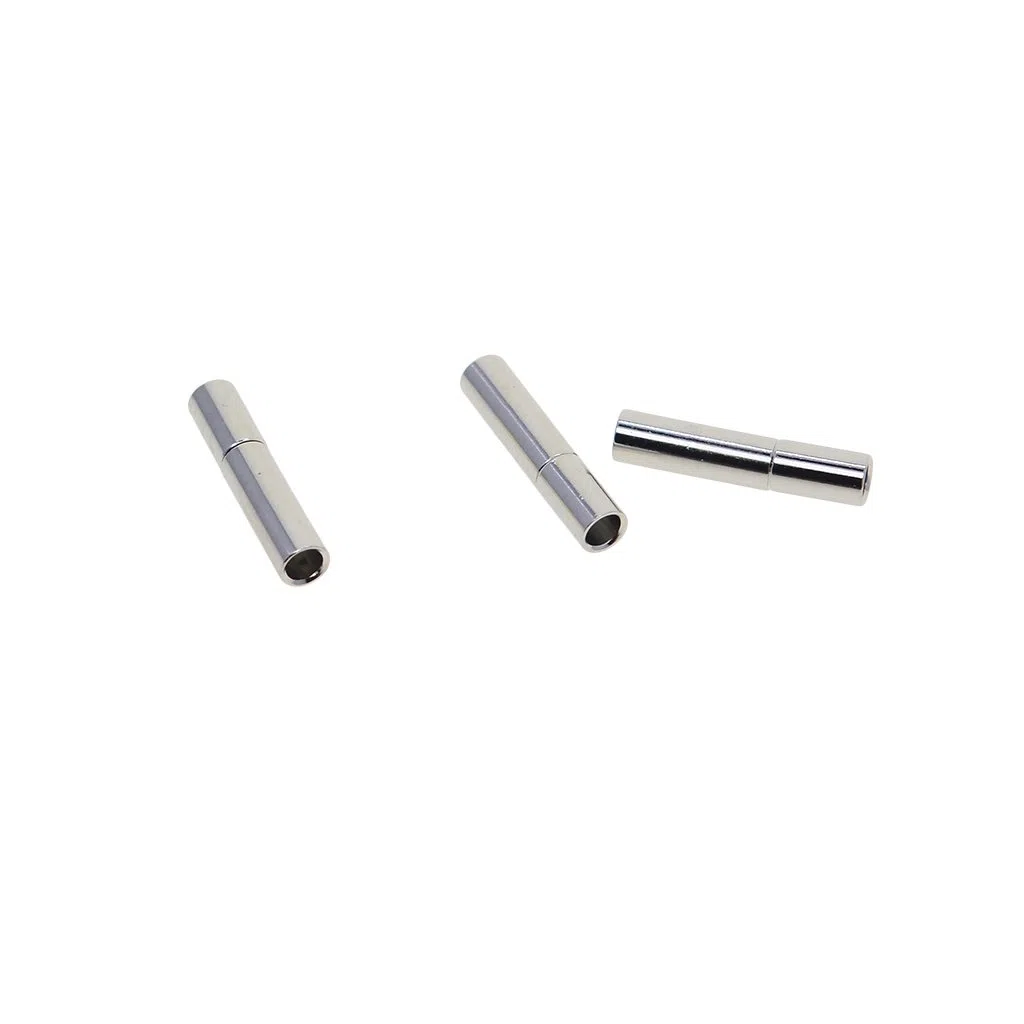 joyMerit 10 pcs 2 mm Lederband Endet Magnetverschluss Kettenverschluss Magnet Verschluss für DIY Halskette Armband