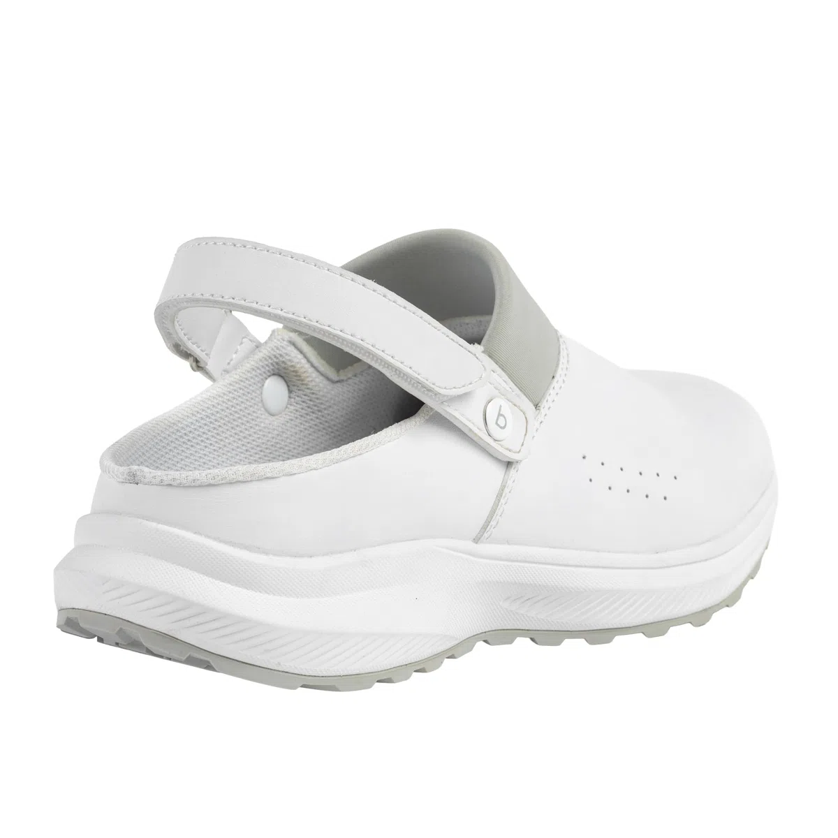 B-well Kai Medizinische Clogs Weiß – Arbeitsschuhe Pflege Damen & Herren, Krankenschwester Schuhe, rutschfest, Anatomische, Eva/Gummi Sohle