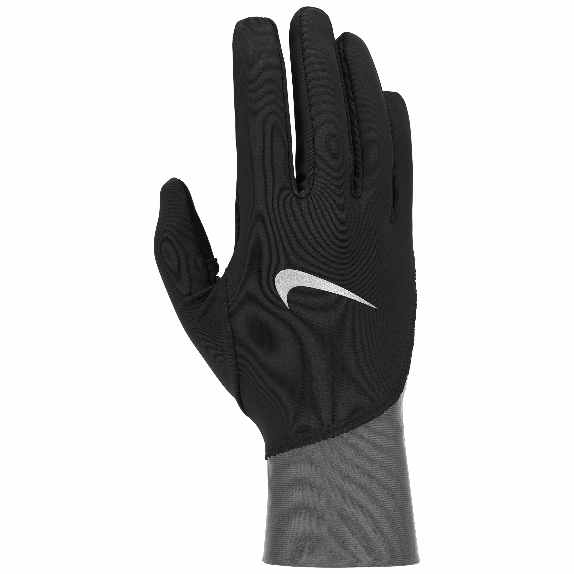 Nike Pacer Therma-FIT Midweight Lauf Handschuhe Herren - M, Black/Smoke Grey/Silver