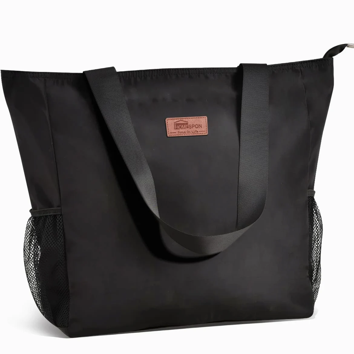 HOMESPON Große Wasserdichte Strandtasche mit Reißverschluss und Taschen für Damen