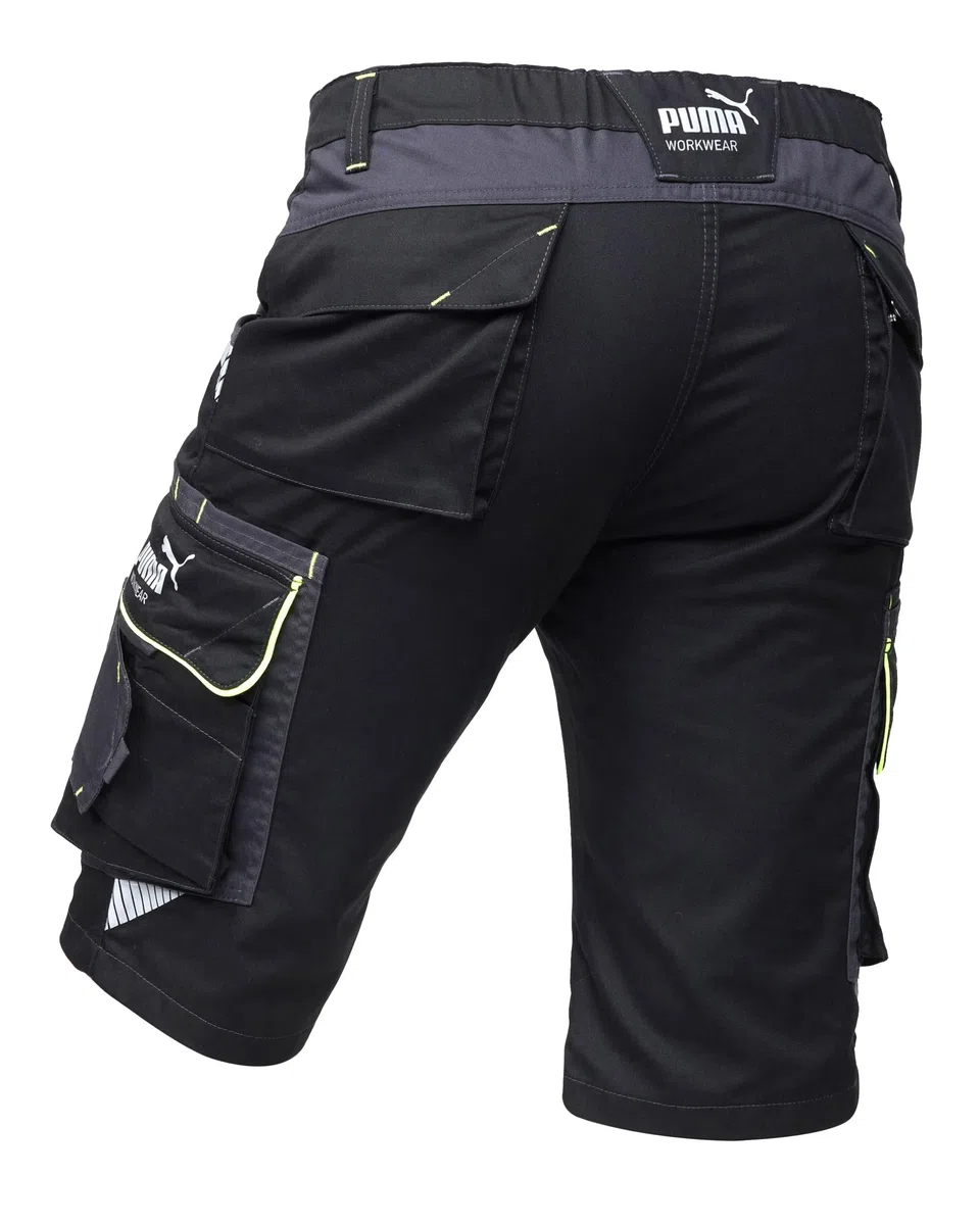 PUMA Workwear Precision X Arbeitsshorts - Kurze Arbeitshose Herren - Robustes Flexibles Material - Viele Taschen Reflektoren