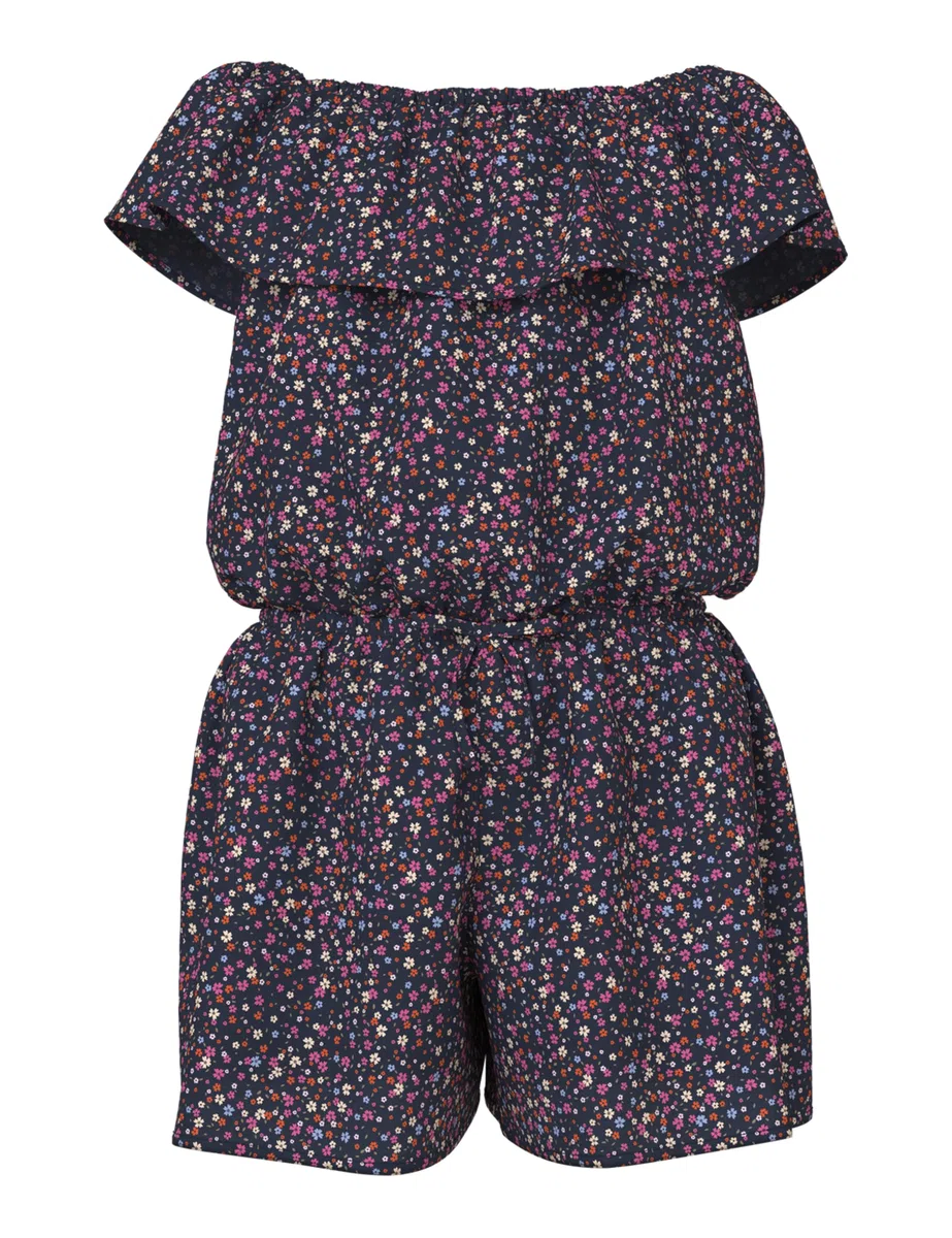 Name It Mädchen Nkfvinaya Ss Playsuit Fffff Noos, Navy Blazer, 128