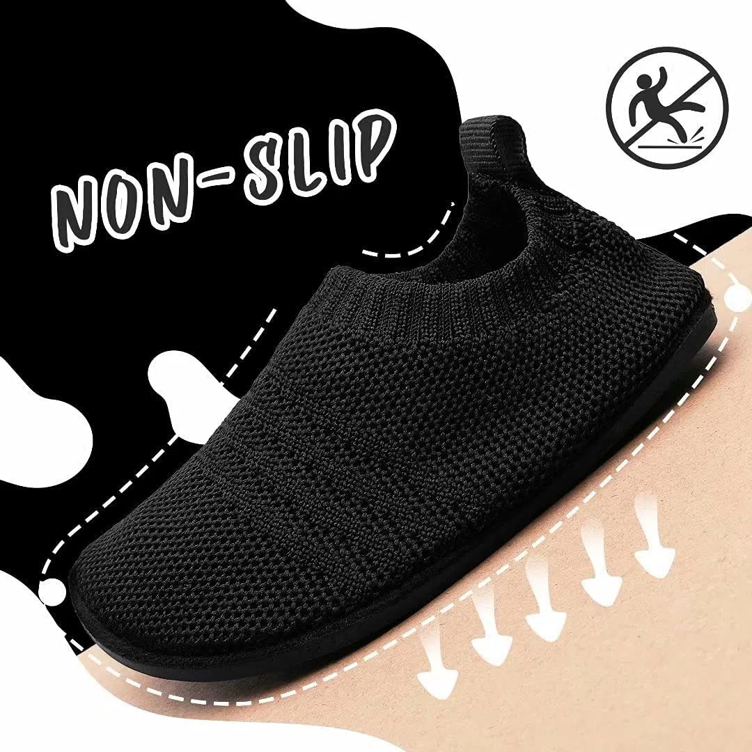 Sosenfer Hausschuhe Kinder Junge und Mädchen, Barfuß Kinderhausschuhe, Rutschfeste & Atmungsaktiv Unisex turnschläppchen