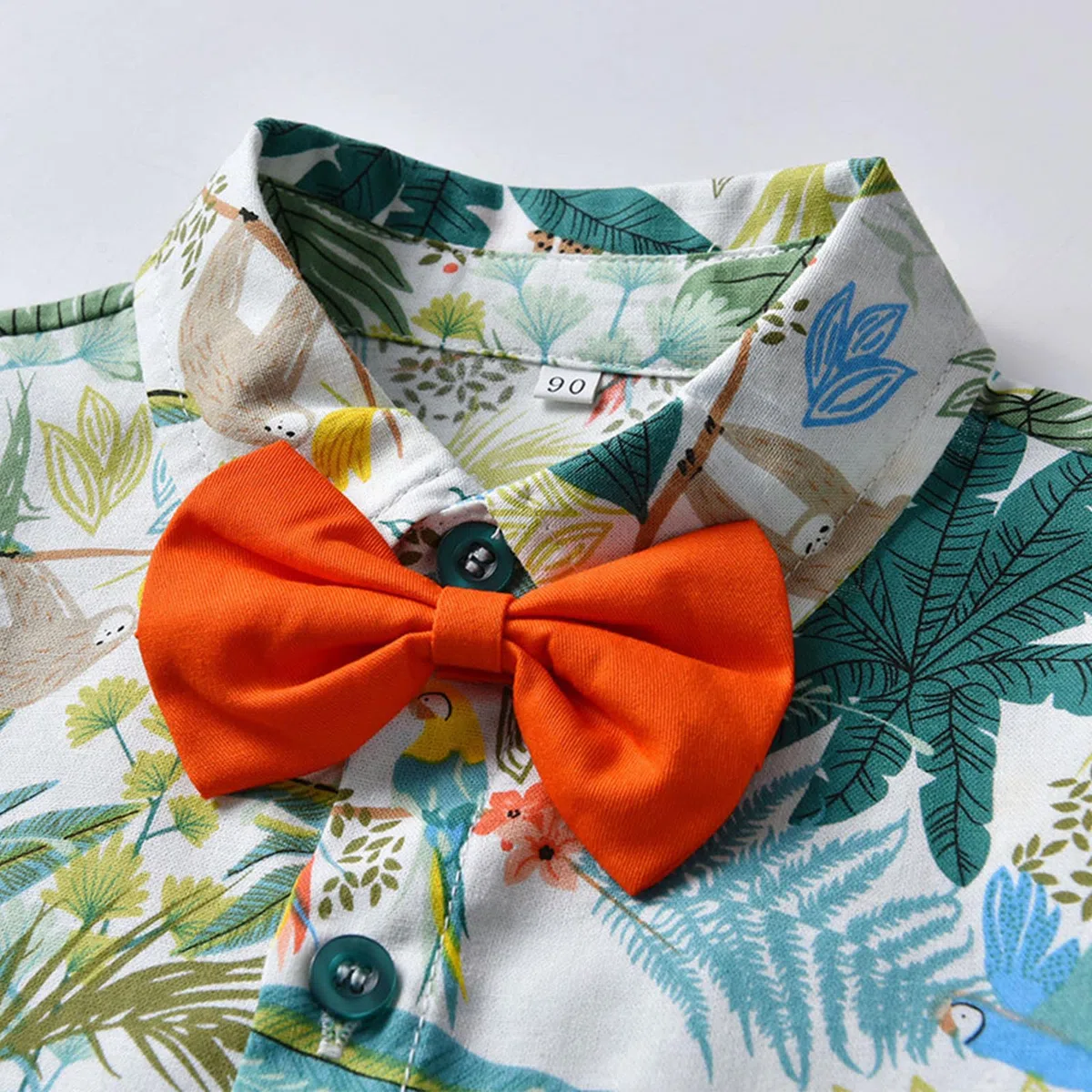 Winmany Baby Jungen Hawaii Outfits Kinder Botton Unterhemd und Shorts-Set Tropical Floral Sommer Beachwear Kleidung