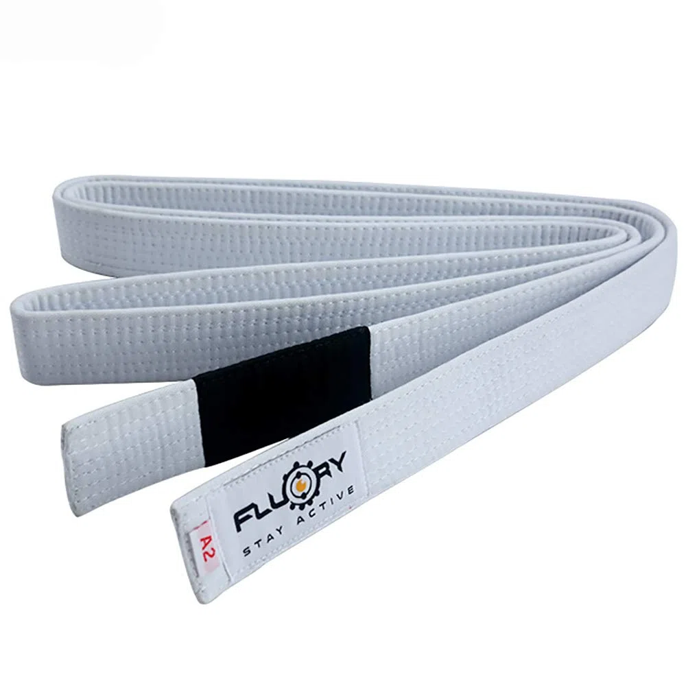 FLUORY BJJ-Gürtel, brasilianischer Jiu-Jitsu-Gürtel mit Farbe Weiß, Lila, Blau, Braun, Schwarz für Größe A0, A1, A2, A3, A4.