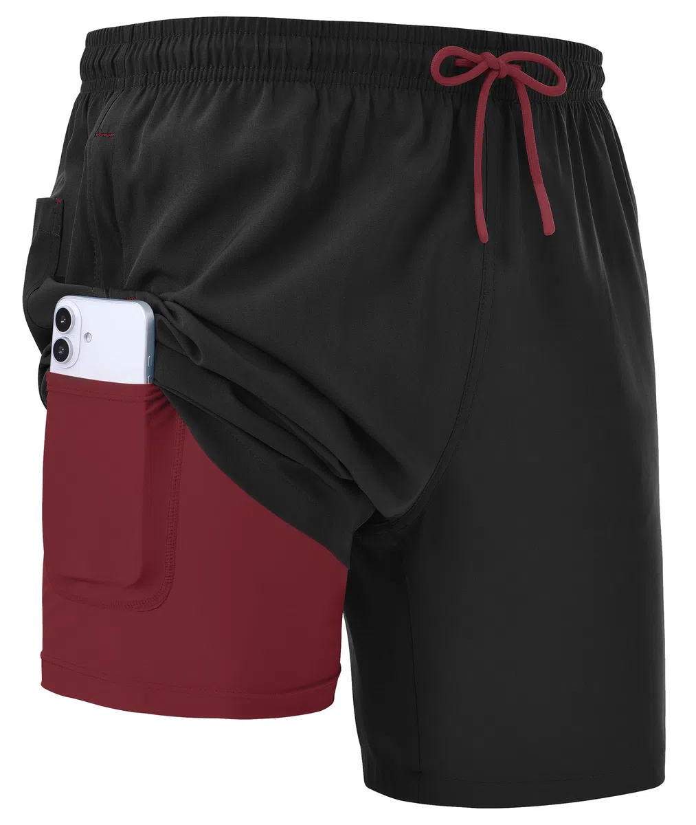Zoofly Badehosen für Herren Schwimmhose Herren Kompressionsfutter Badeshorts Männer Schnelltrocknend mit Taschen Sportshorts