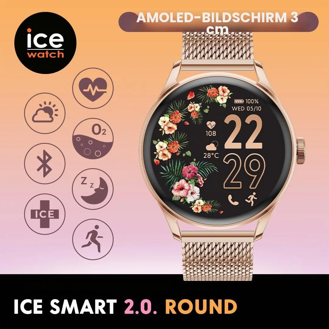 Ice-Watch Ice smart 2.0 Runde verbundene Uhr 1,20 inches