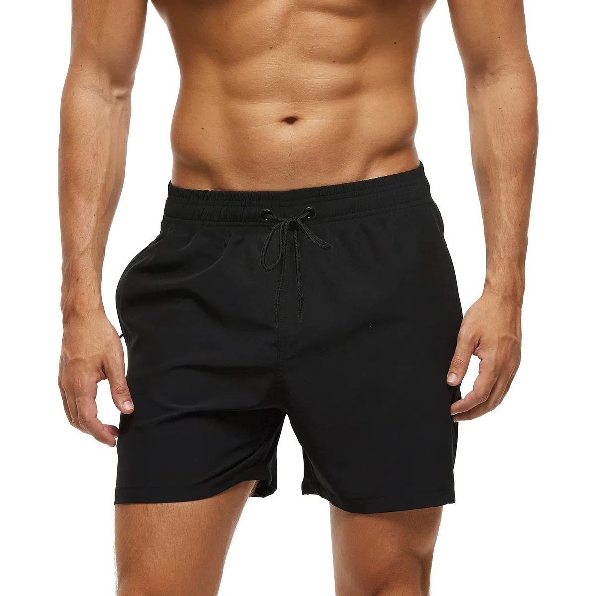 Badehose Herren mit Reißverschlusstasche Wasserabweisend Badehosen Männer Badeshorts Herren Atmungsaktiv Mit Tunnelzug Meshfutter
