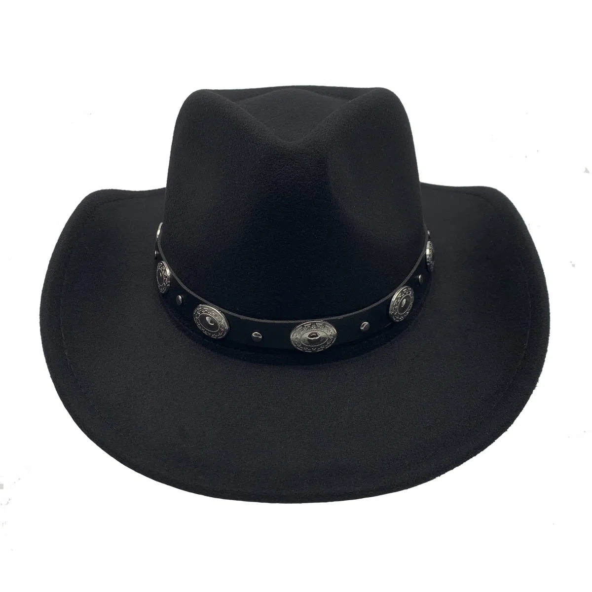 Cowboyhut Damen Herren Westernhut Fedora Hut Breiter Krempe mit Lederband