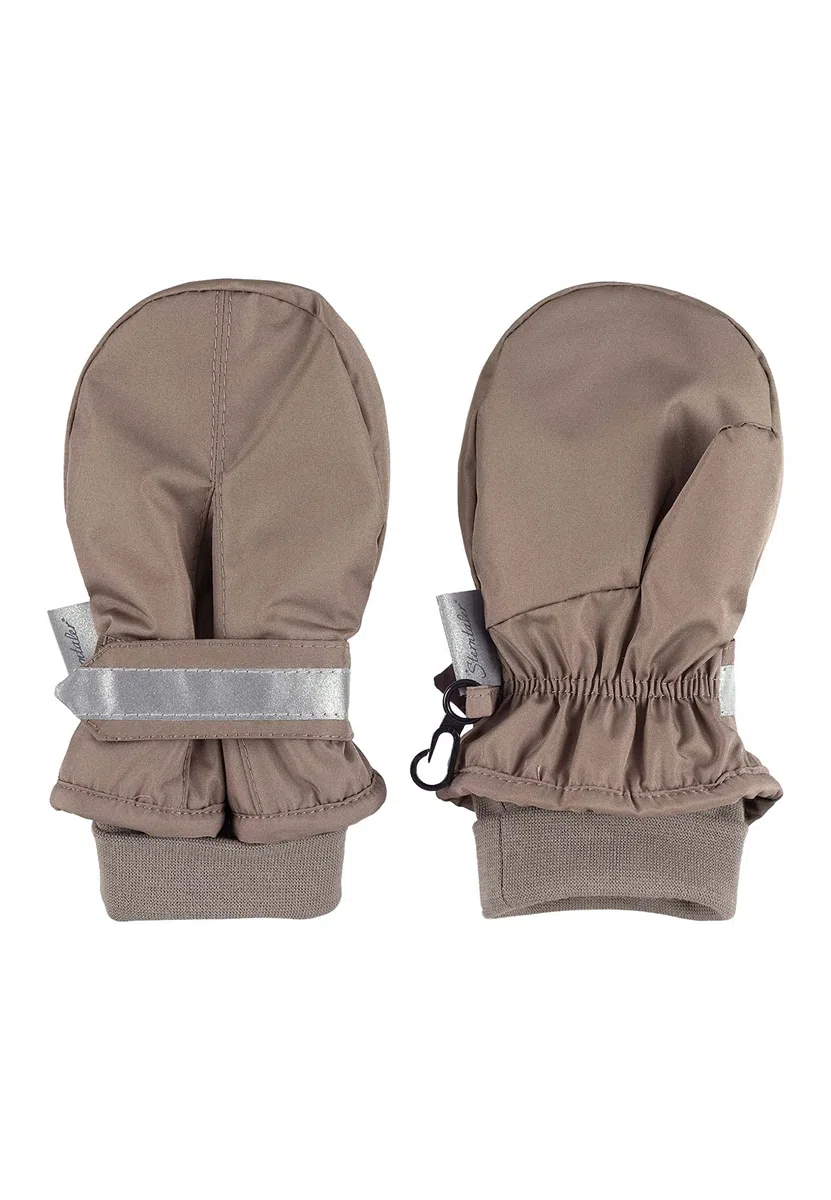 Sterntaler Unisex Kinder Fäustlinge mit Daumen, Klettverschluss mit Reflektierendem Streifen Handschuh