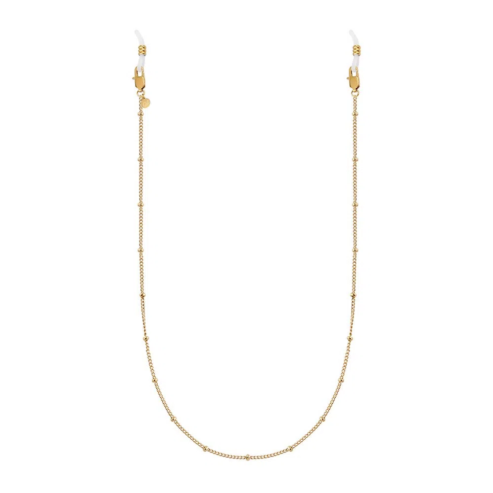 GD GOOD.designs Brillenkette Damen (75cm) 100% Wasserfest | Kette für Brillen in Gold, Silber oder Rosegold | Edelstahl Brillenband für Sonnenbrillen