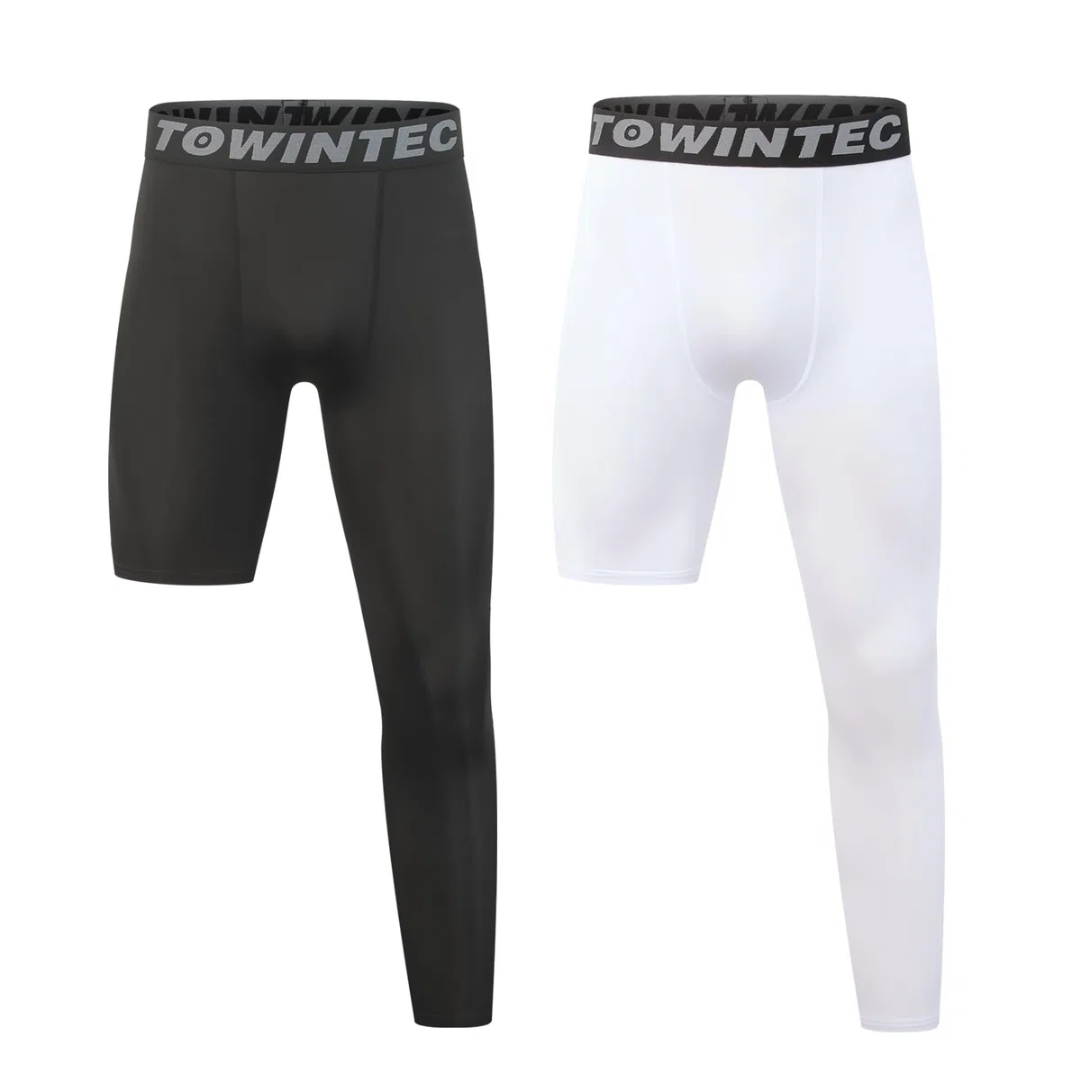 Einbein-Kompressionshose Kinder Jungen Leggings Laufhose Teenager Langlang Atmungsaktiv Einbeinige Unterhose Trainingshose für Athletisches Sportliches Basketball Fußball Training