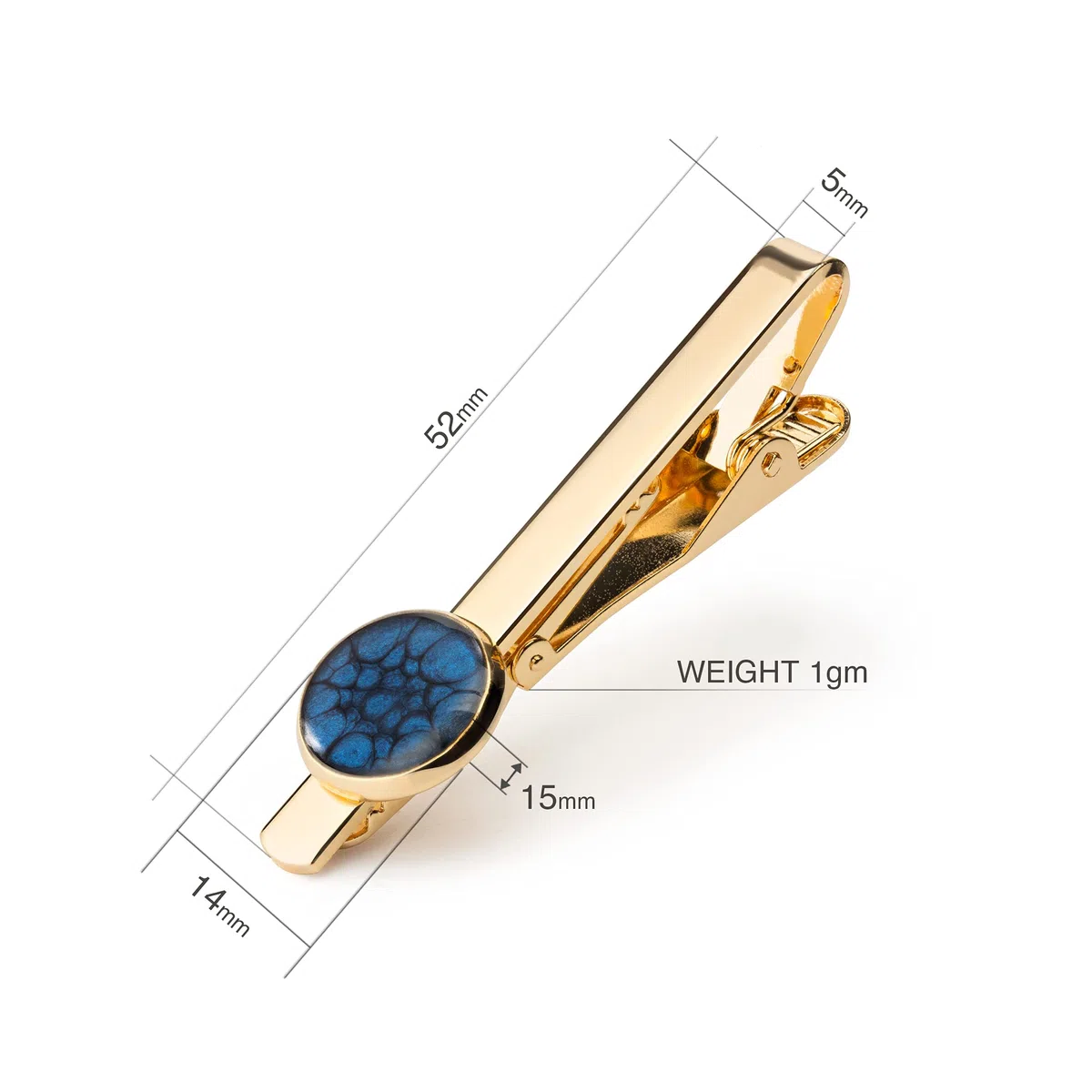 Klassisch Kreis Krawattenklammern Schmuck für Herren