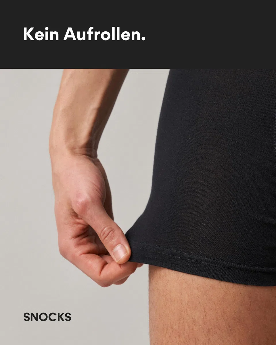 Snocks Boxershorts Herren Bio Baumwolle 6er Pack Unterhosen ohne einschneidenden Gummibund Gr. S-4XL