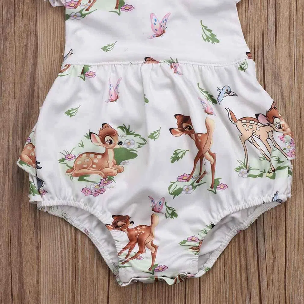 SAMGU Baby Spielanzug Kleinkinder Sommer Schmetterling Stirnband Ärmellose Outfit Sets für 0-18 Monate