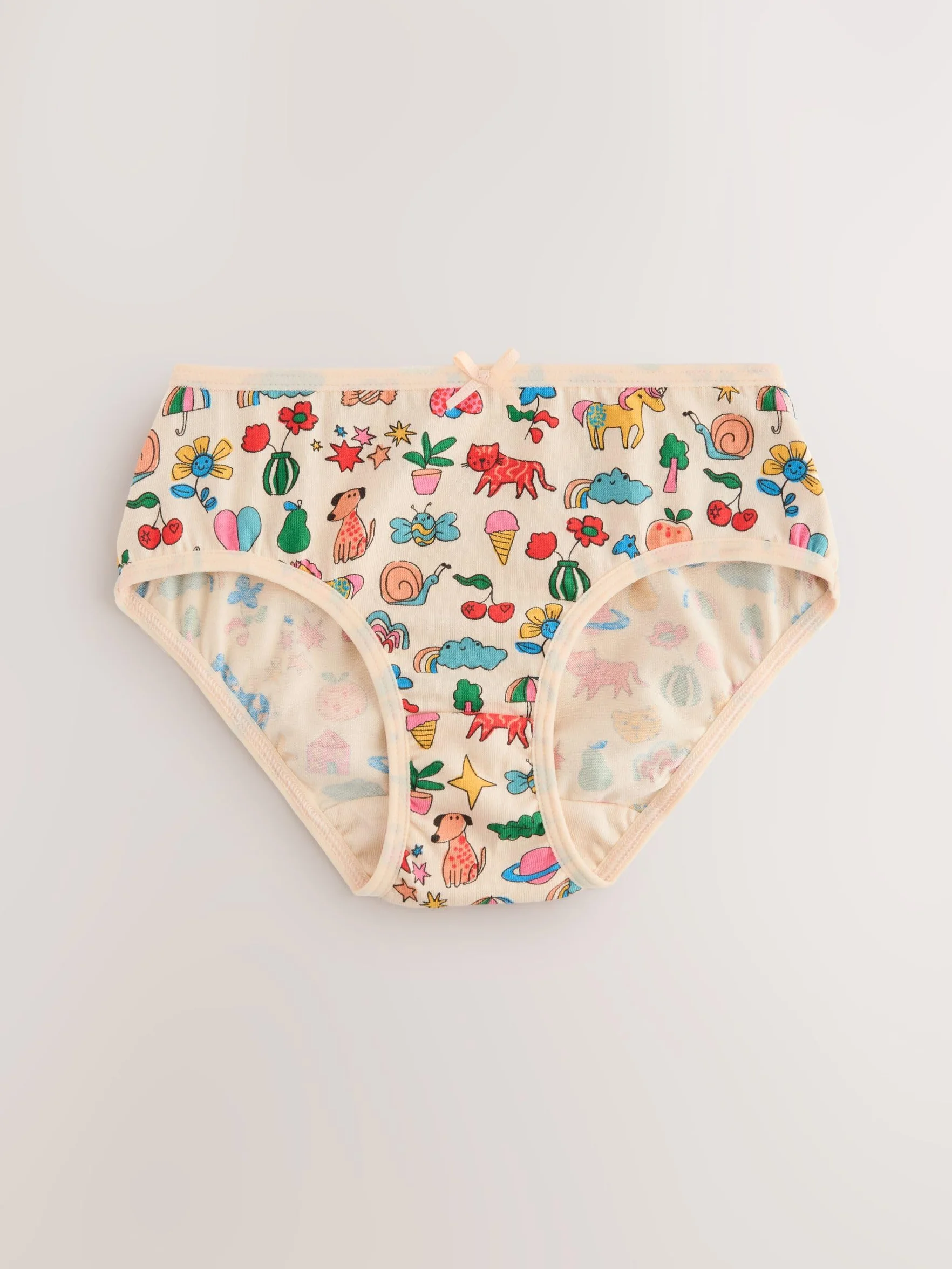 NEXT Mädchen Geblümte Slips, 7er-Pack