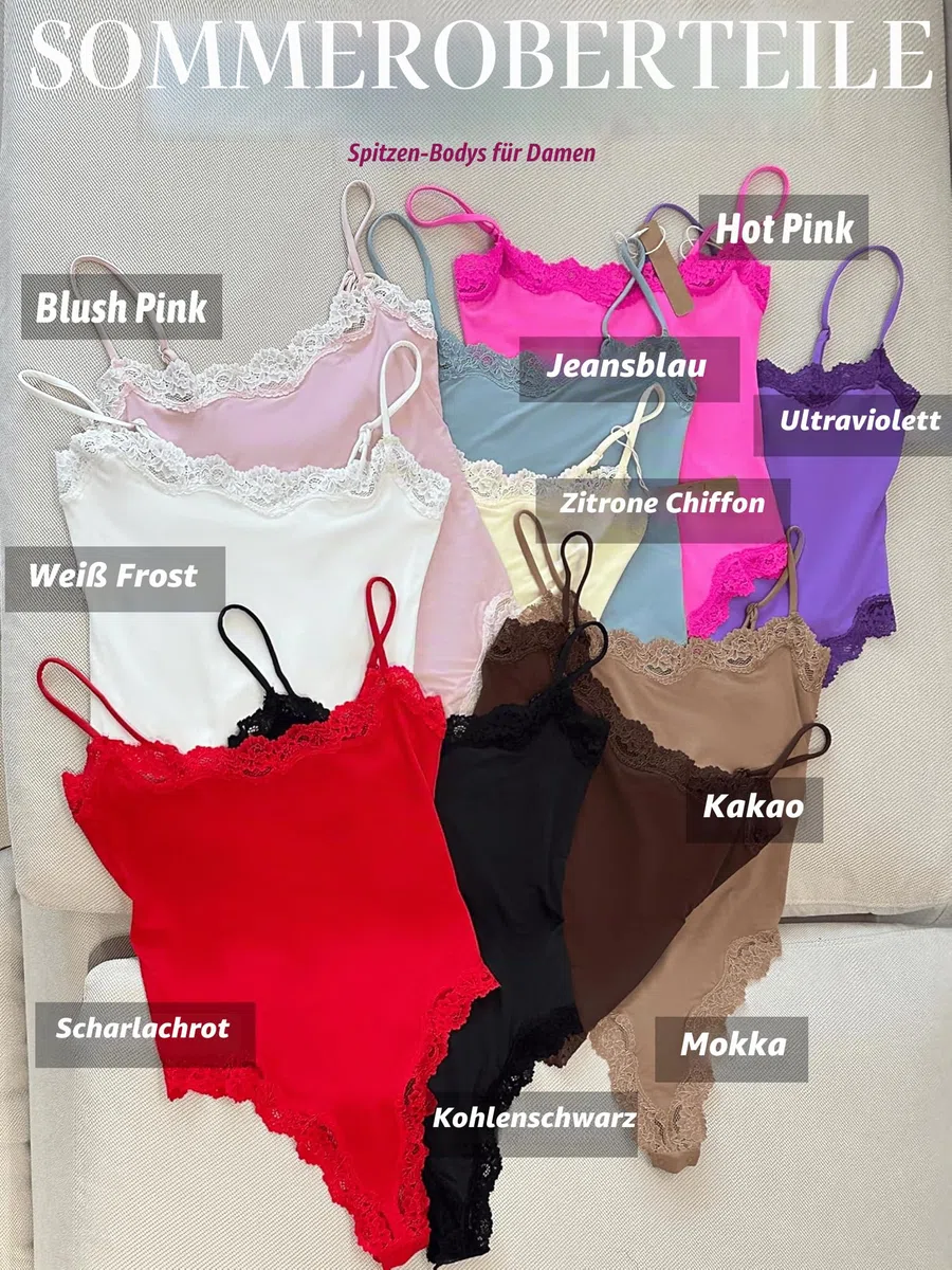 Starrylion Spitze Body Damen Sexy Eckiger Ausschnitt Y2K Top Bodys Verstellbarer Schultergurt Bodysuit