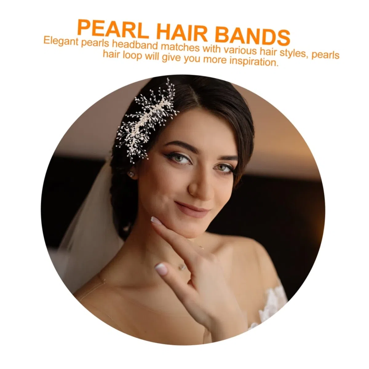 minkissy Geflochtener Perlhaarkamm Perlenkristall Kopfbedeckungen Für Die Perlenhochzeit Haarschmuck Aus Kristall Braut Haarkamm Hochzeitshaar Blüte Abs Kleid Weiß Tischgesellschaft