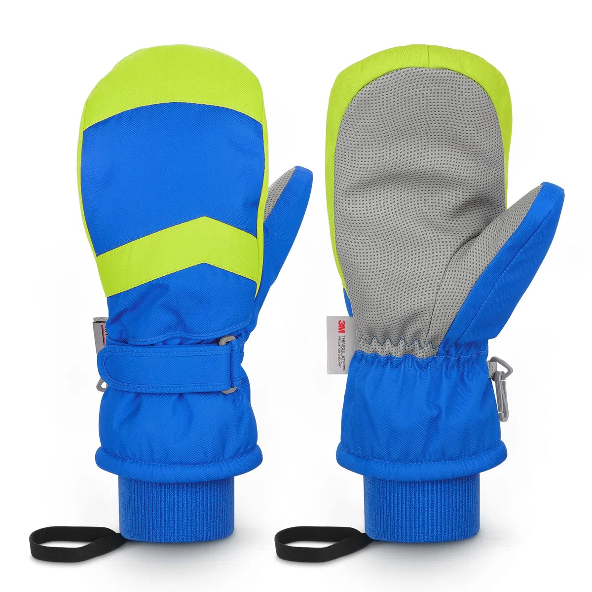 Homord Skihandschuhe Kinder, Wasserdicht Handschuhe Winterhandschuhe für Jungen und Mädchen, Warme Fäustlinge Handschuhe Atmungsaktiv Winter Thinsulate Schneehandschuhe für 4-14 Jahre Kinder
