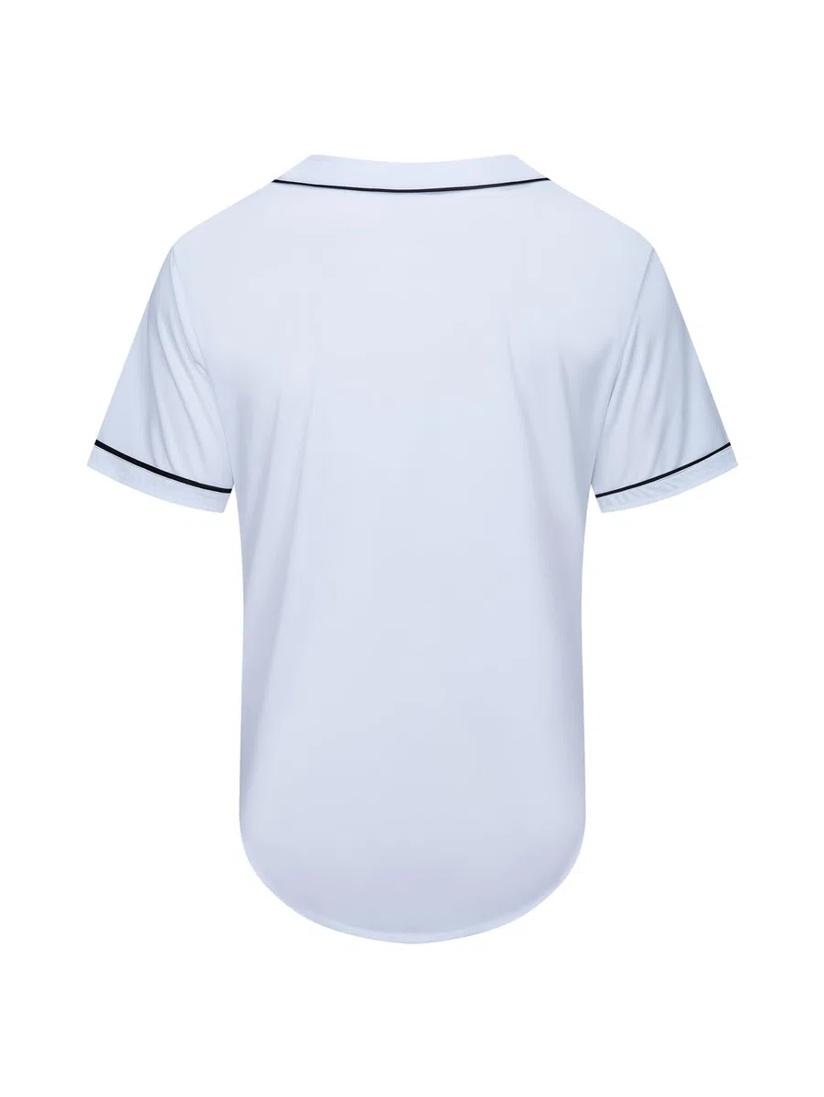 Blanko-Baseballtrikot, einfarbig, kurzärmelig, Button-Down-Shirts, Sport, Hip-Hop, Hipster-Trikot, S-3XL