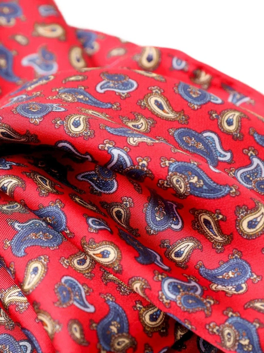 Unisex handrolliertes SeidenHalstuch Seide Nickituch Bandana für Damen Herren
