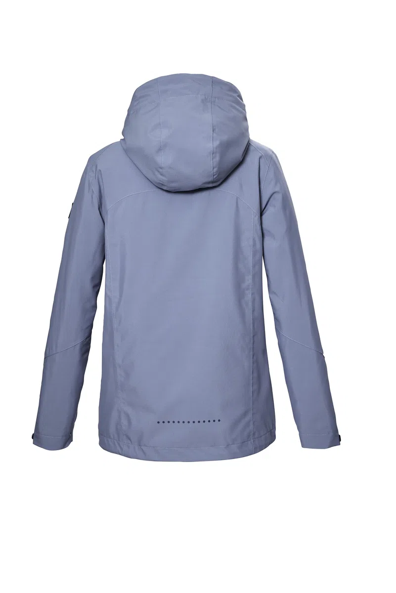 Killtec Mädchen Kos 146 Grls Jckt Funktionsjacke ist wasserdicht/Regenjacke mit Kapuze