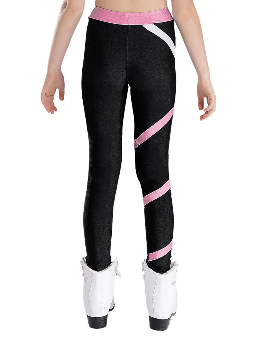 Kaerm Eislaufen Outfit Kinder Mädchen Thermo Trainingsanzug Langarm Sportjacke Mit Patchwork Gymnastikhose 2tlg Dancewear
