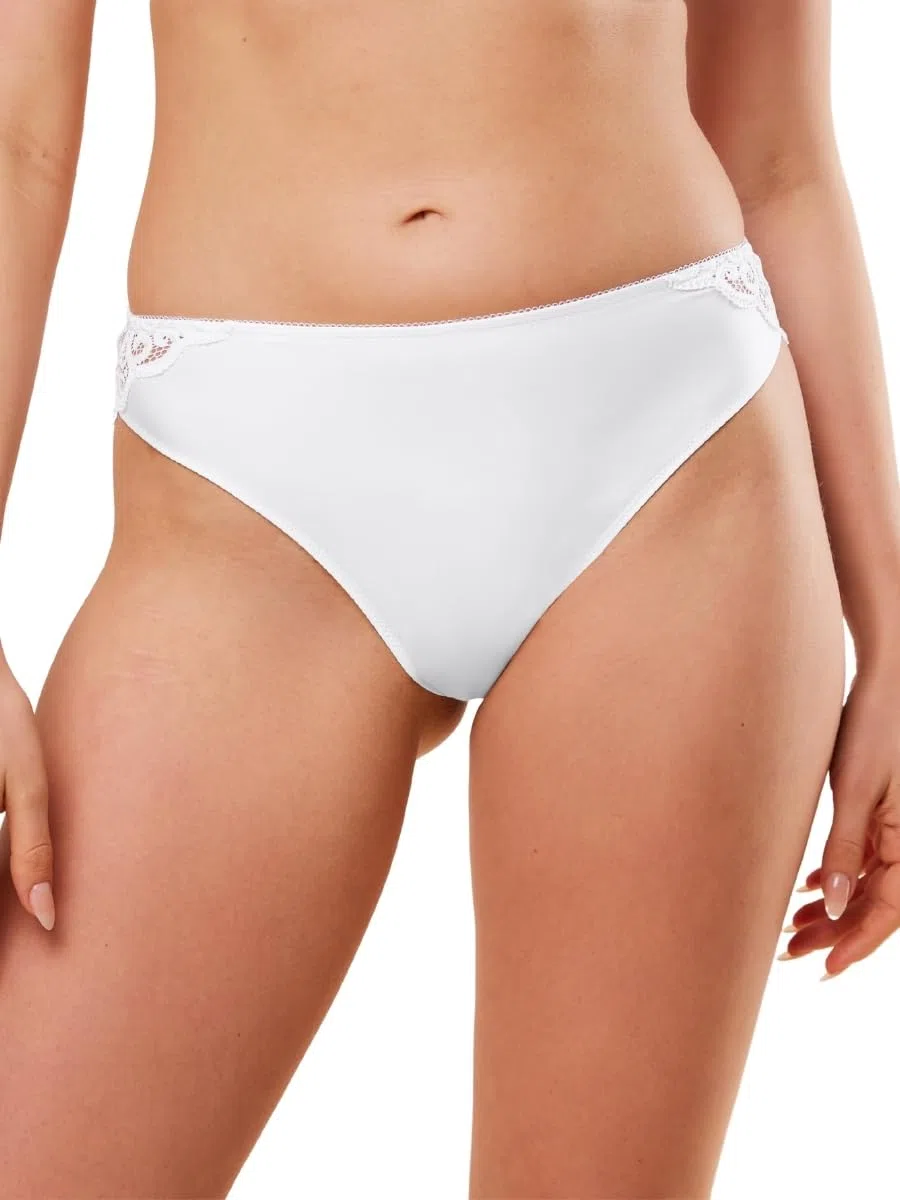 Triumph Amourette Tai Slip Damen – Eleganter, bequemer Tai Slip aus weicher Mikrofaser und zarter Spitze – Flache Nähte, angenehmes Tragegefühl, dezente seitliche Details – Pflegeleichtl