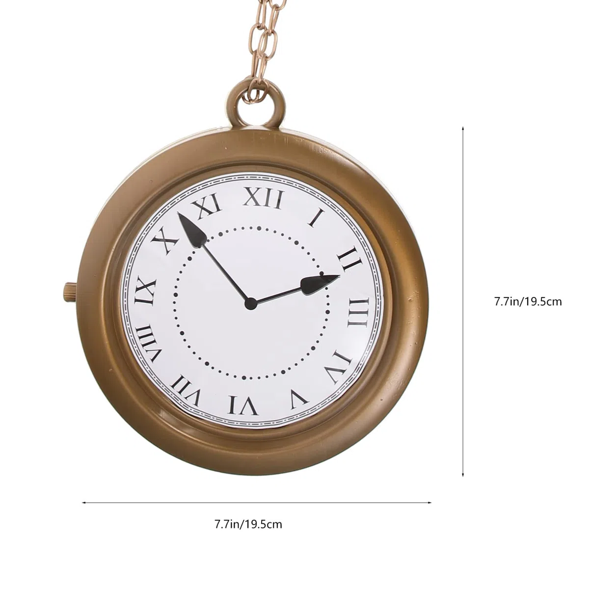 Gatuida Uhr-Halskette, personalisierte Halloween-Hals-Uhr, Dekorationen, Jumbo-Gold, Halskette, Hip-Hop-Rapper-, Kostüm-Anhänger für Damen und Herren